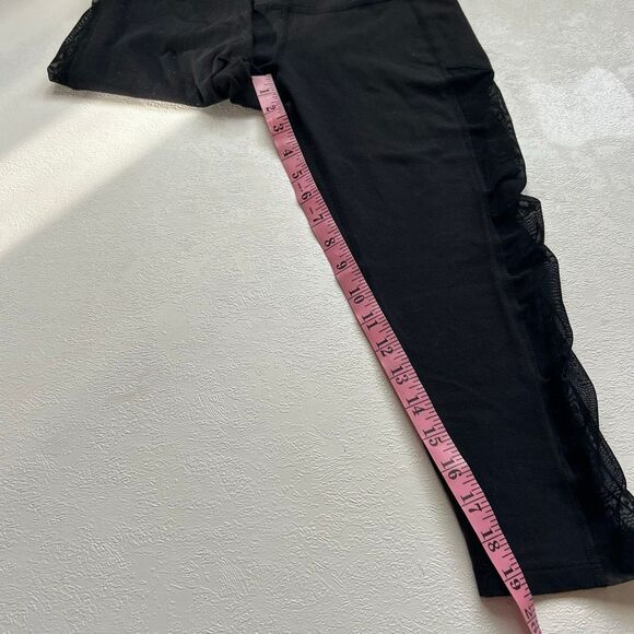 Beyond Yoga Black Mesh Panel High Rise Leggings Size Small | Athleisure Activewe - Picture 5 of 8